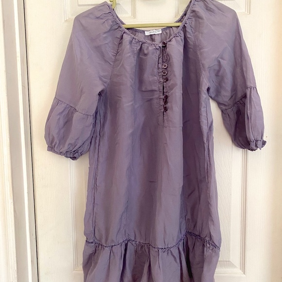 Silky Blouse Tunic Mauve Purple Made in Italy - Picture 2 of 14